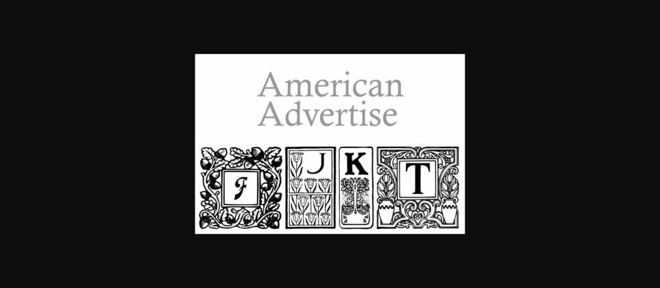 American Advertise Pack Font Poster 6