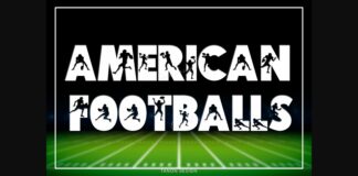 American Footballs Font Poster 1