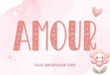 Amour Font Poster 1