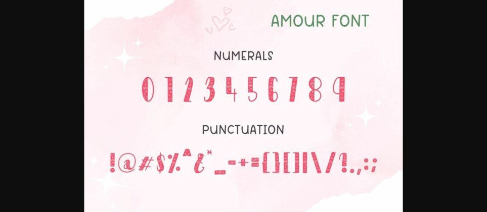 Amour Font Poster 10