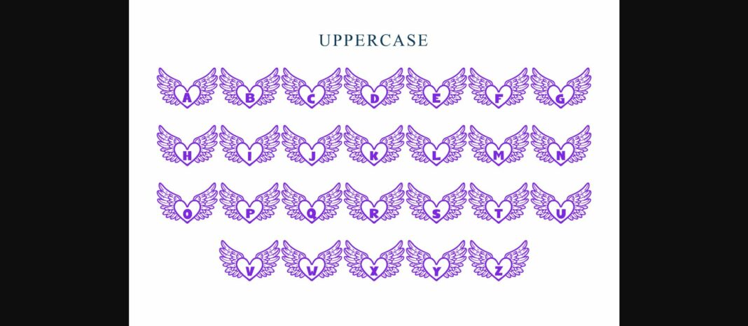 Angel Wings Font Poster 8