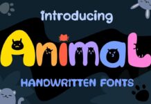 Animal Font Poster 1