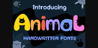 Animal Font Poster 1