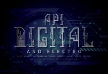 Api-digital Font Poster 1