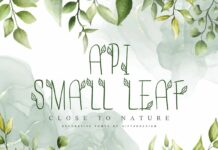 Api-smallleaf Font Poster 1