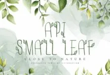 Api-smallleaf Font Api-smallleaf Font Poster 1