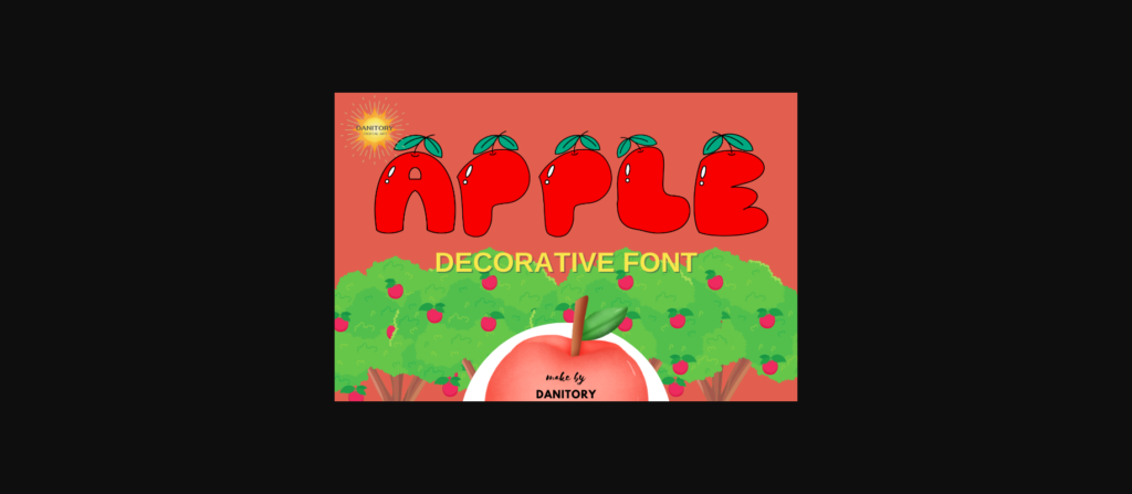 Apple Font Poster 3