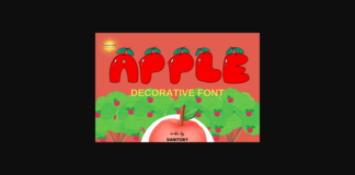 Apple Font Poster 1