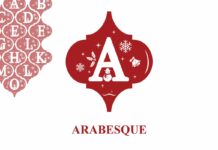 Arabesque Christmas Font Poster 1
