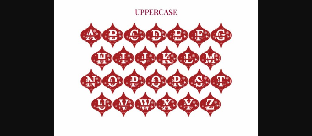Arabesque Christmas Font Poster 7