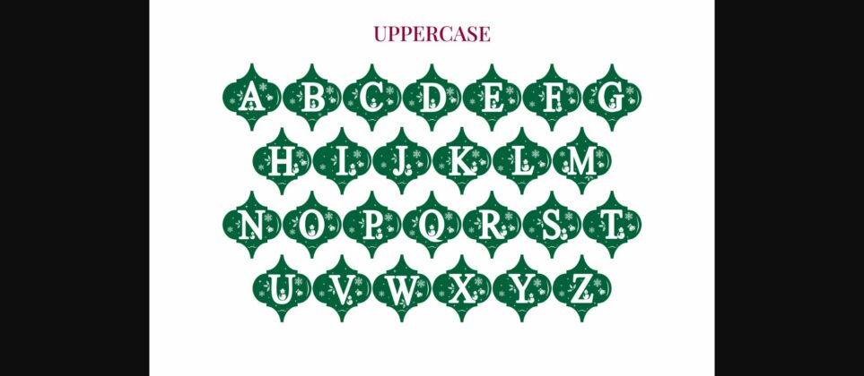 Arabesque Christmas Font Poster 8