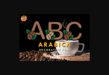 Arabica Font Poster 1