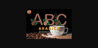 Arabica Font Poster 1