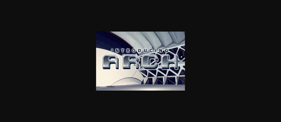 Arch Font Poster 3