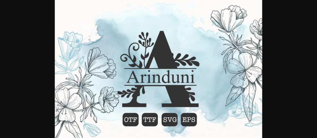 Arinduni Monogram Font Poster 1