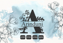 Arinduni Monogram Font Arinduni Monogram Font Poster 1