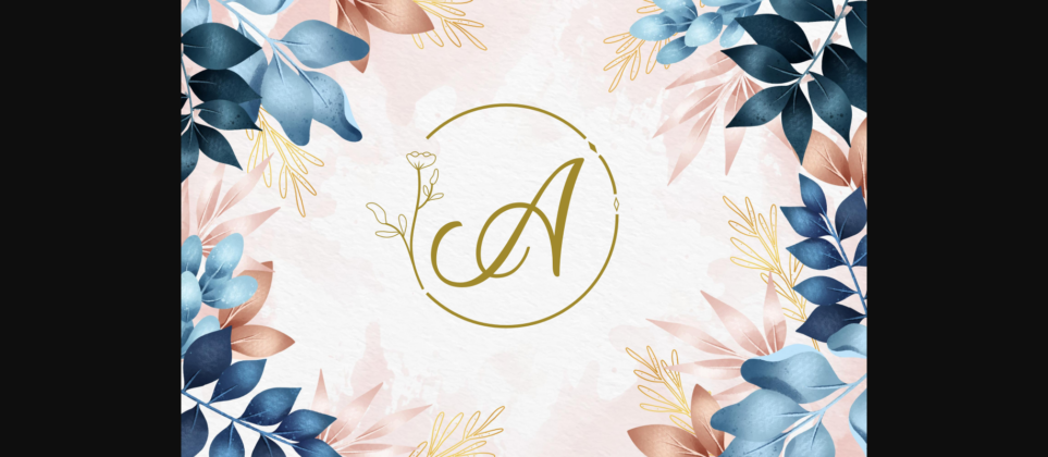 Ariuna Monogram Font Poster 1