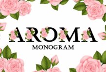 Aroma Monogram Font Poster 1