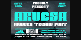 Aruesa Font Poster 1