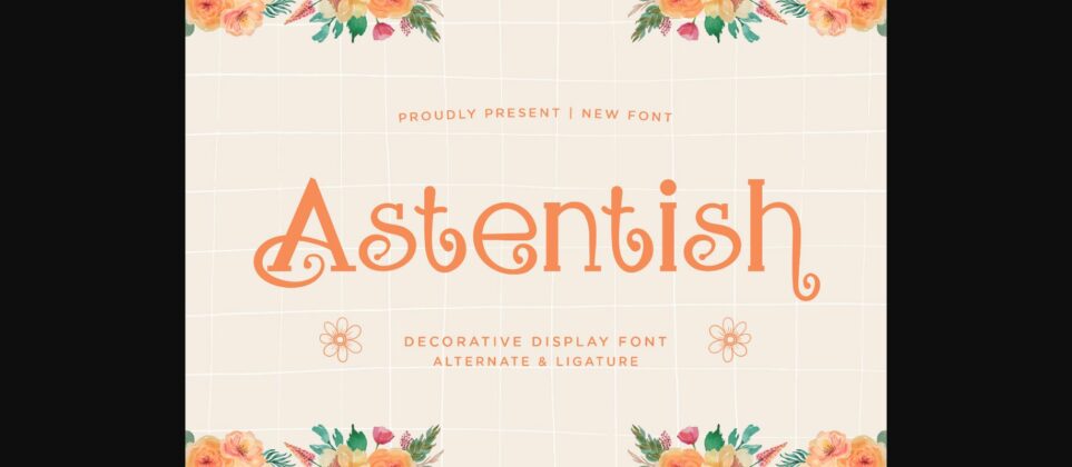 Astentish Font Poster 3