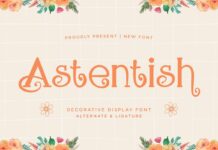 Astentish Font Poster 1