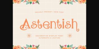 Astentish Font Poster 1