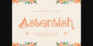 Astentish Font Poster 1