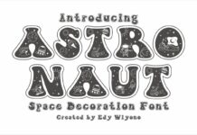 Astronaut Font Poster 1
