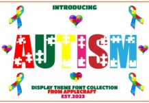 Autism Font Poster 1