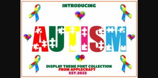 Autism Font Poster 1