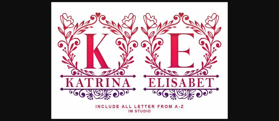 Autumn Monogram Font Poster 6