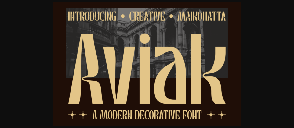 Aviak Font Poster 3