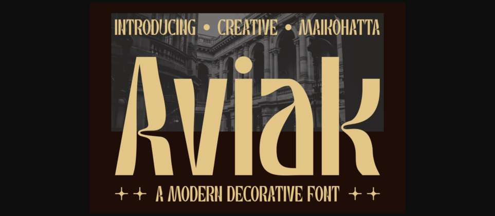 Aviak Font Poster 1