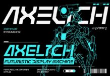 Axelich Font Poster 1