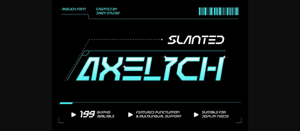 Axelich Font Poster 5