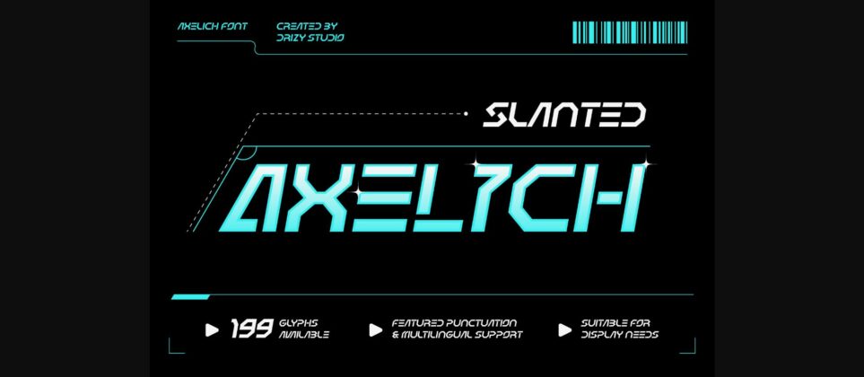Axelich Font Poster 5
