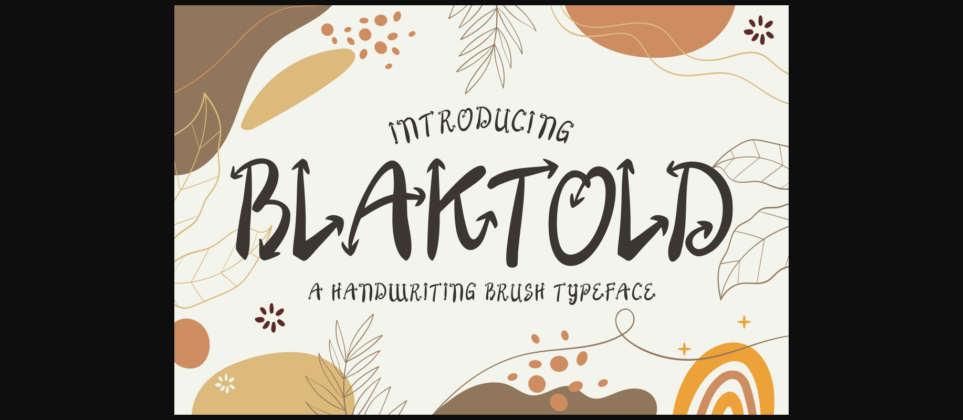 Blaktold Font Poster 3