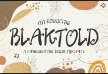 Blaktold Font Poster 1