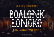 Boalonk Longko Font Poster 1