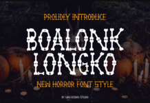Boalonk Longko Font Boalonk Longko Font Poster 1