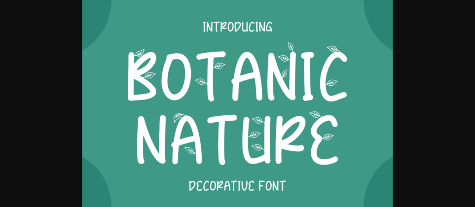 Botanic Nature Font Poster 1