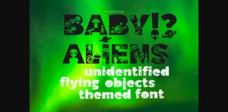 Baby Aliens Font Poster 1