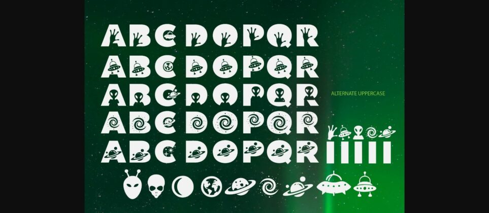 Baby Aliens Font Poster 7