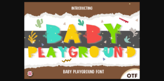 Baby Playground Font Poster 1