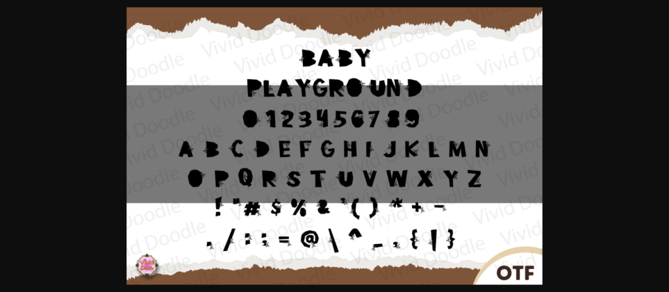 Baby Playground Font Poster 4