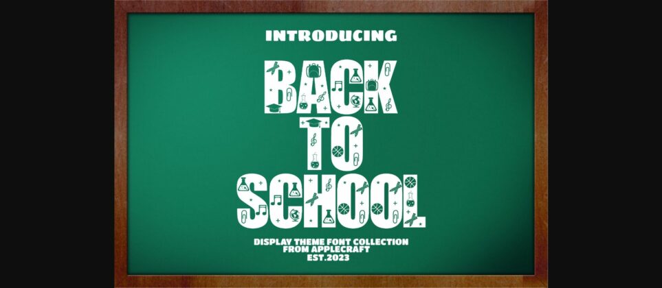 Back to School Font Poster 3