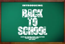 Back to School Font Poster 1