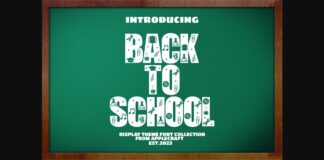 Back to School Font Poster 1