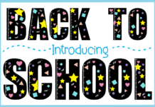 Back to School Font Poster 1