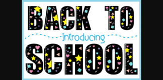 Back to School Font Poster 1